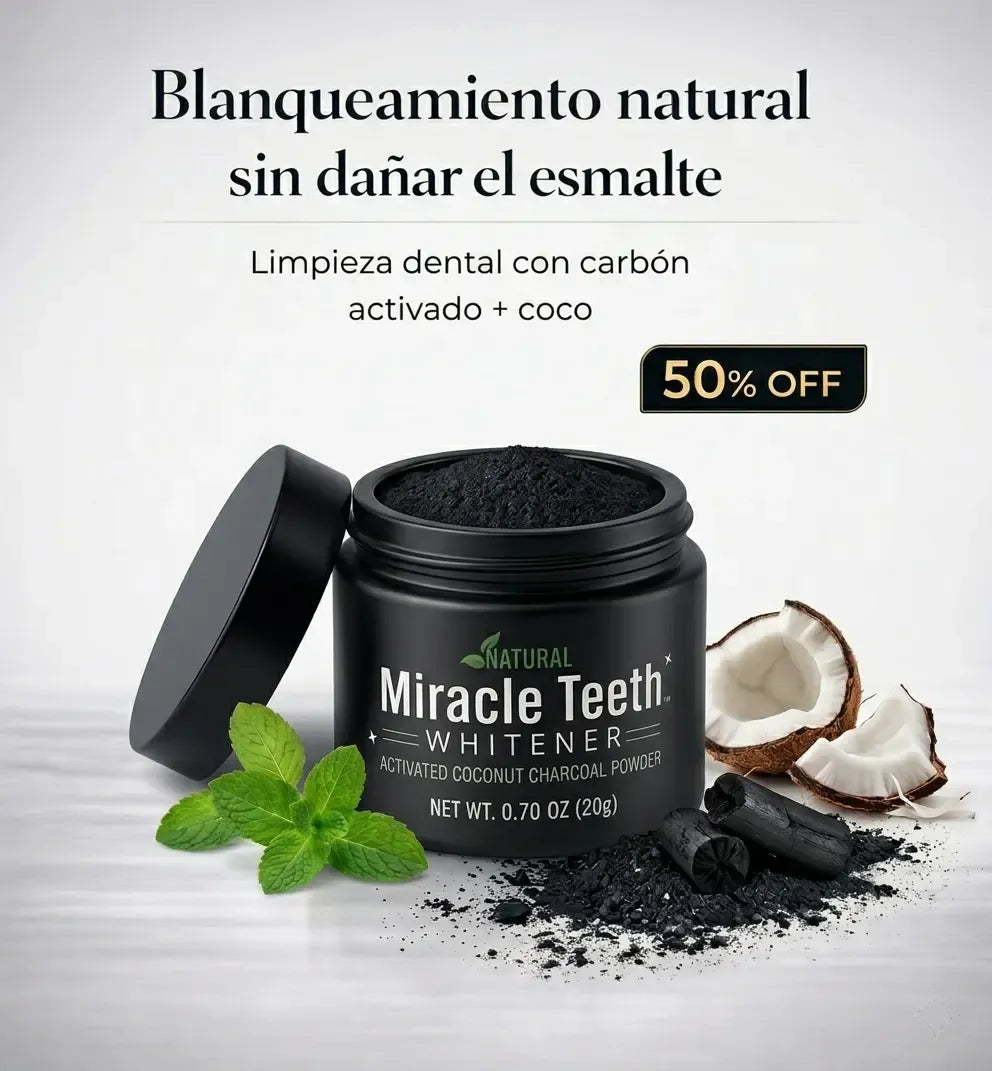 Blanqueador Dental de Carbón Activado