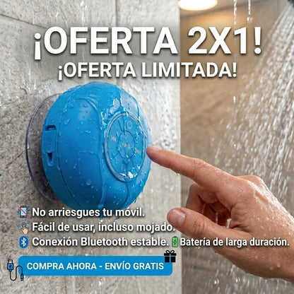 Altavoz Bluetooth Impermeable | Oferta 2x1